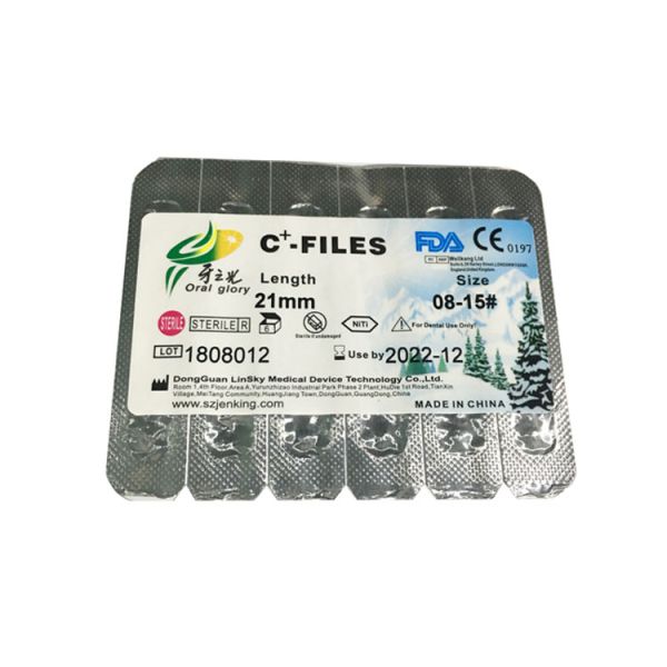 Disposable Endodontic Hand Files / C+ Files For Cleaning Calcified Root Canals
