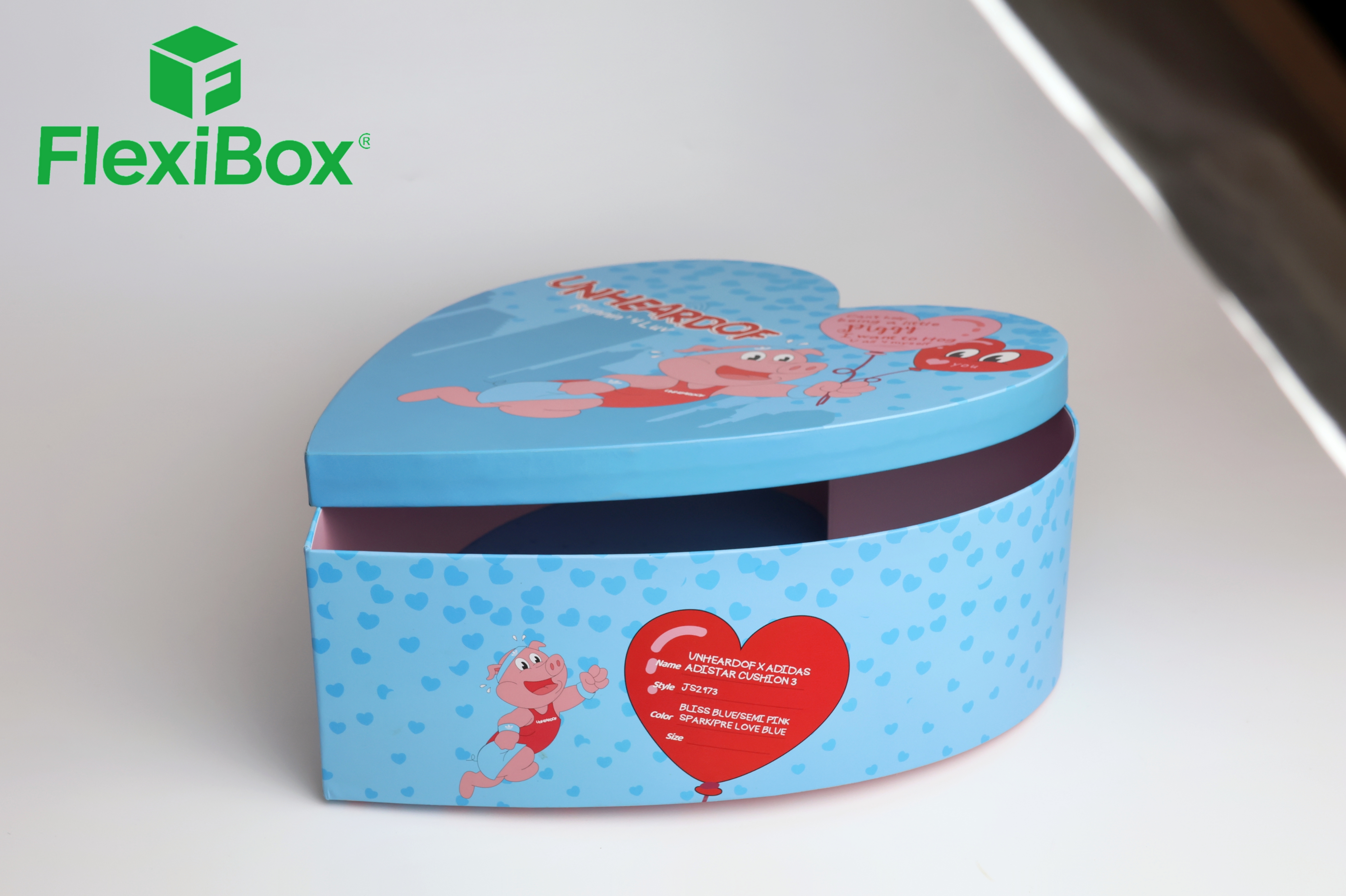 Custom Heart-Shaped Gift Box with Irregular Lid & Base Structure for Multi-Scenario Applications