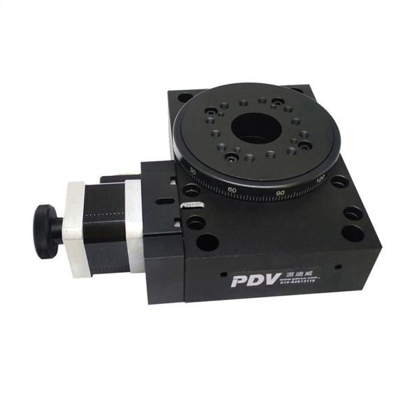 100mm Electric Motorized Rotation Stage Worm Gear Durable