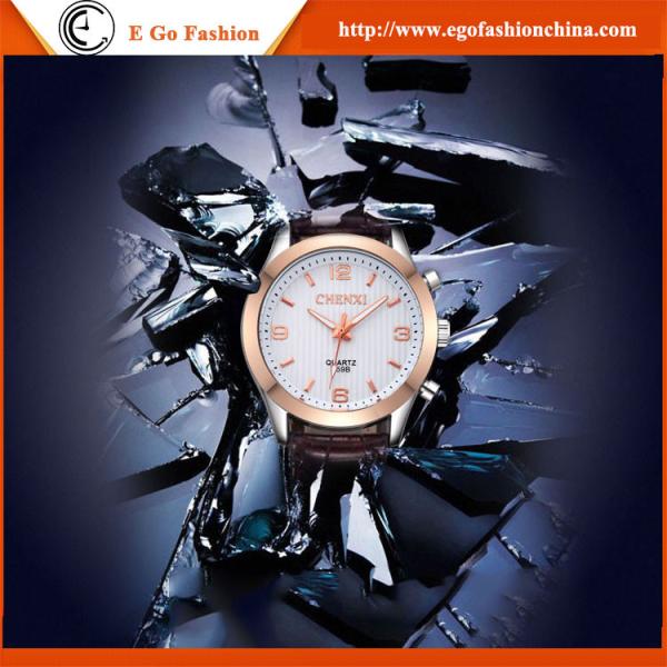 059B Rose Gold Bezel Watch OEM Watch Quartz Watch Fashion Sports Watch Leather Watch Man