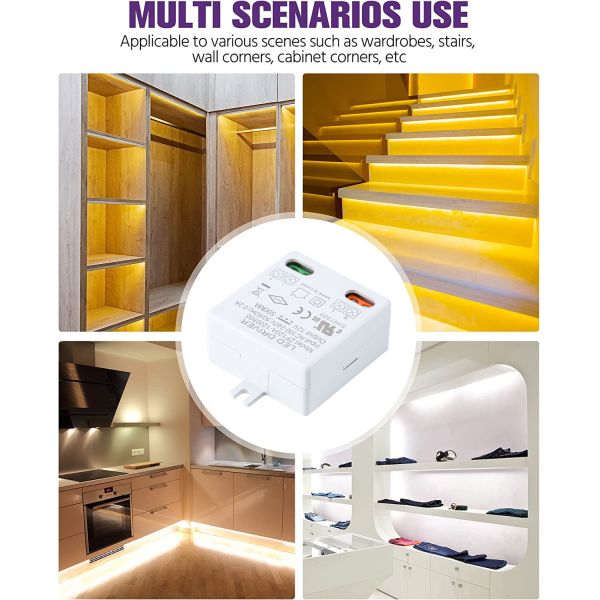 IP20 6W 12V 0.5A LED Lighting 76*38*23mm Celling Light 100-240 VAC Power Supply 12V 500ma Constant Voltage LED Driver