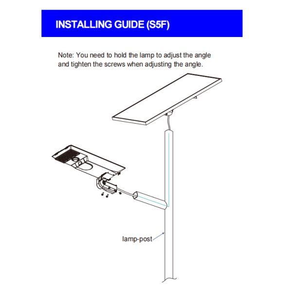 Sensor de mouvement étanche à l'eau à l'extérieur Lampes à poteaux solaires Éclairage de rue de paysage LED Éclairage de rue solaire