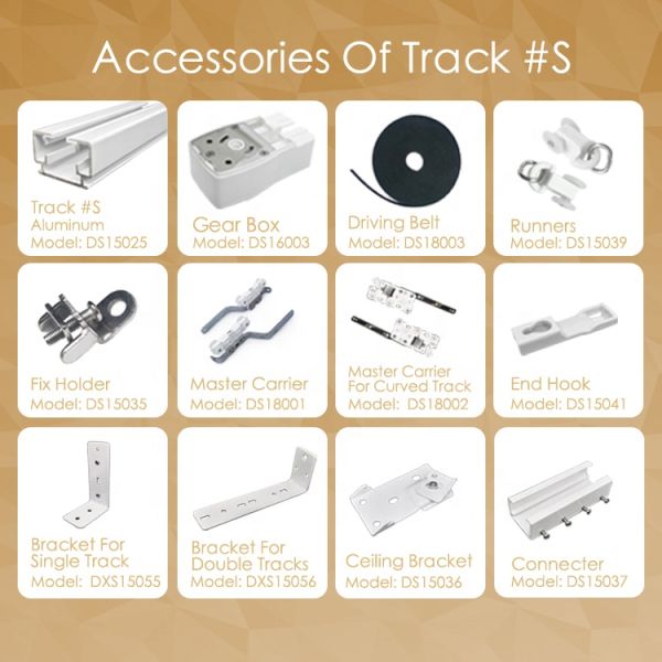 Silent Gliss Electric Bay Window 3 Metre Curtain Rail Tracks