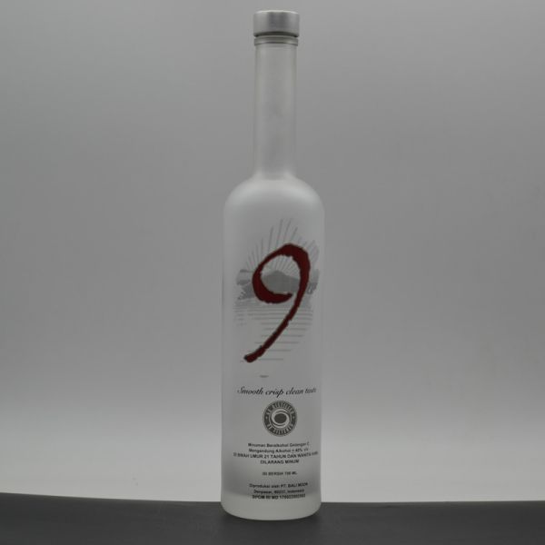 XO/Brandy/Whiskey/Vodka Crystal White Glass Bottle with Decal Surface Handling