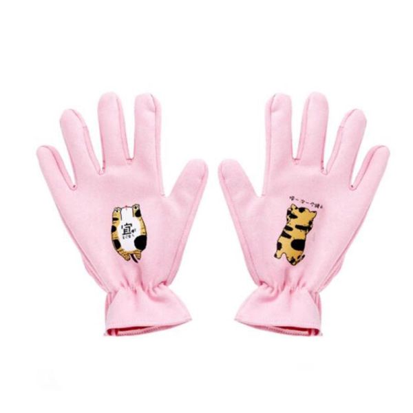 Pink Professional Pet Grooming Gloves Bath Cleaning Glove For Cat / Dog
