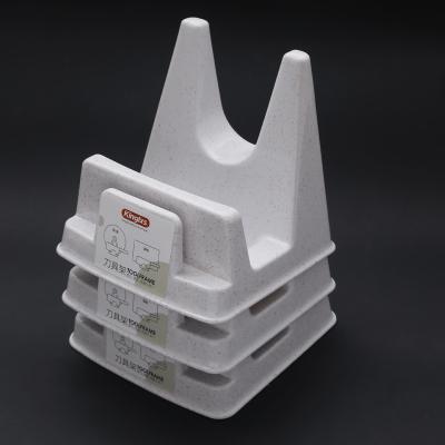 U Shaped Integrated Kitchen Knife Holder Irregular Pot Cover Frame Plastic
