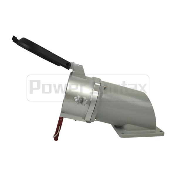 Numéro de la pièce industriel à angles fixé au mur à forte intensité résistant 75068 de prise de PowerSyntax 5P 250A IP67 400V