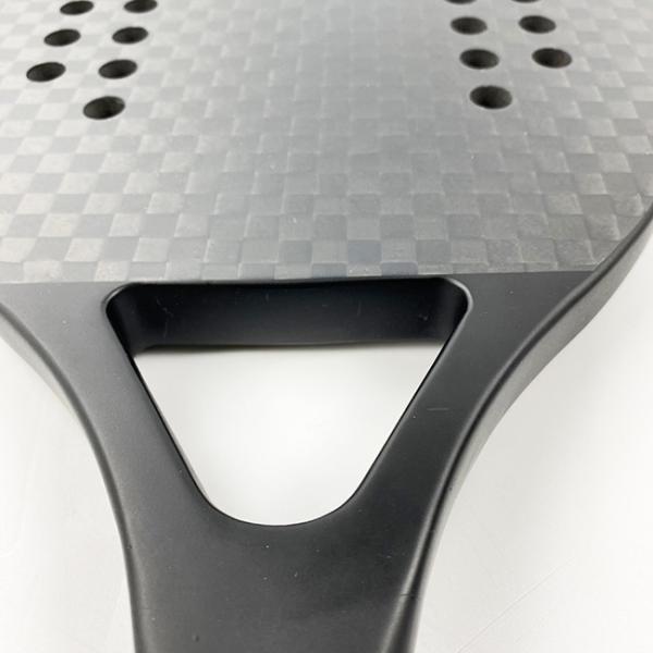 22mm Rocket Rackets Racchetta Padel For Outdoor Sport Carbon Texture Visible