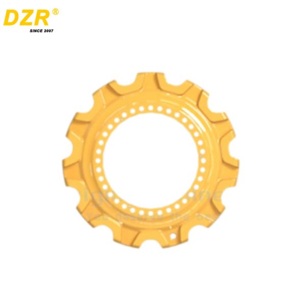 Yellow Roller Chain Sprocket Steel Material CAT6020 For Undercarriage Parts