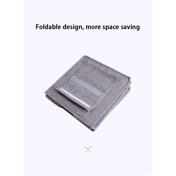 Six Compartments Non Woven Storage Hanging Closet Shelf 27*27*80cm