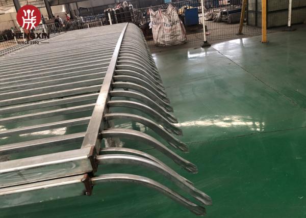 Powder Coated Galvanized Zinc Steel Fence Flat Top For Home Yard