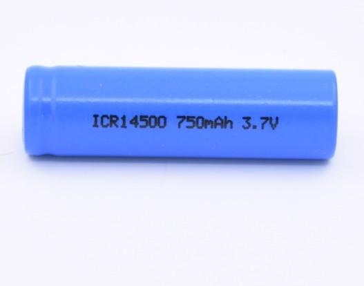 Real Capacity Rechargeable Li Ion Lithium Battery ICR14500 3.7V 750mAh For Power Tools