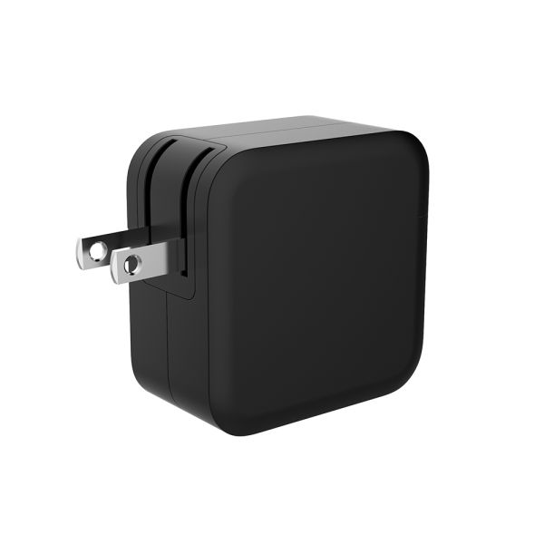 PD 65W GaN charger USB-C Power adapter 2-Port 1C1U compatible mobile phone laptop tablet type-c charger
