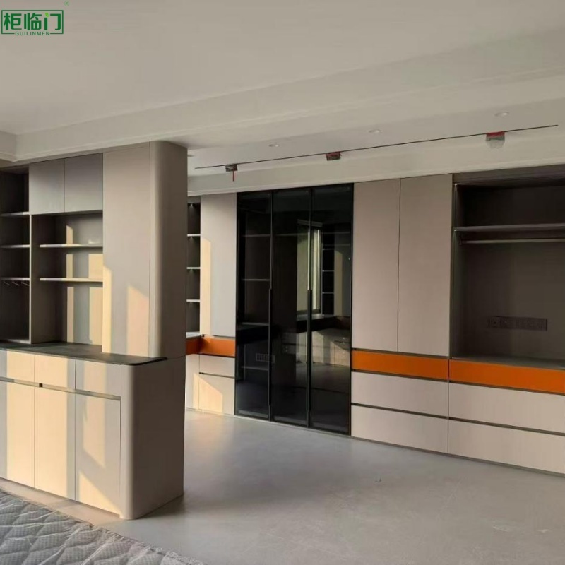 Light Luxury Modern Minimalist Sideboard Cabinet Aluminum Multifunction