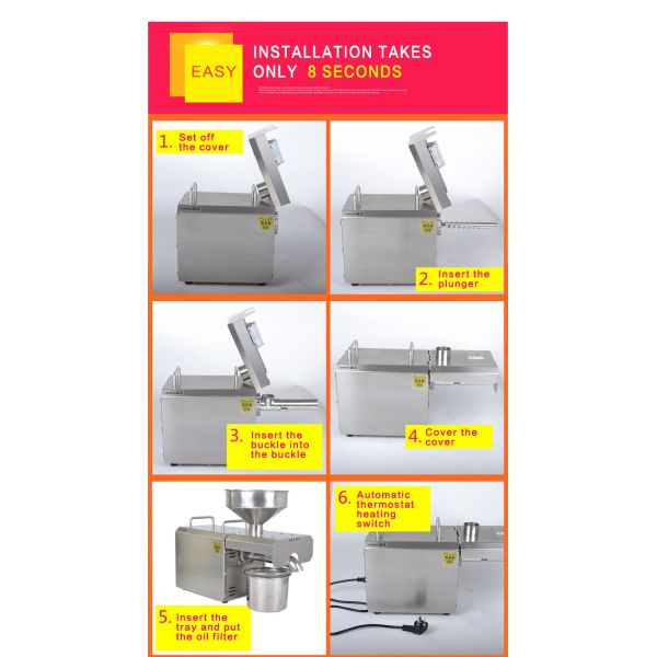 Small Scale Mini Cold Pressed Rice Bran Oil Mill Expellers Plant Oil Extraction Machine for Edible Oil Production