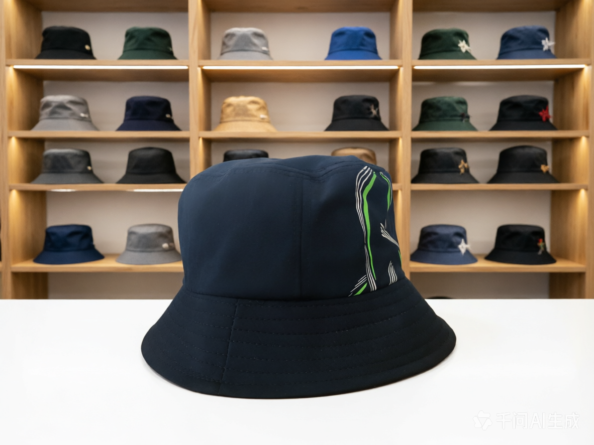 Abstract Art Print Baseball Cap Bold Creative Pattern Bucket Style Custom Logo Design