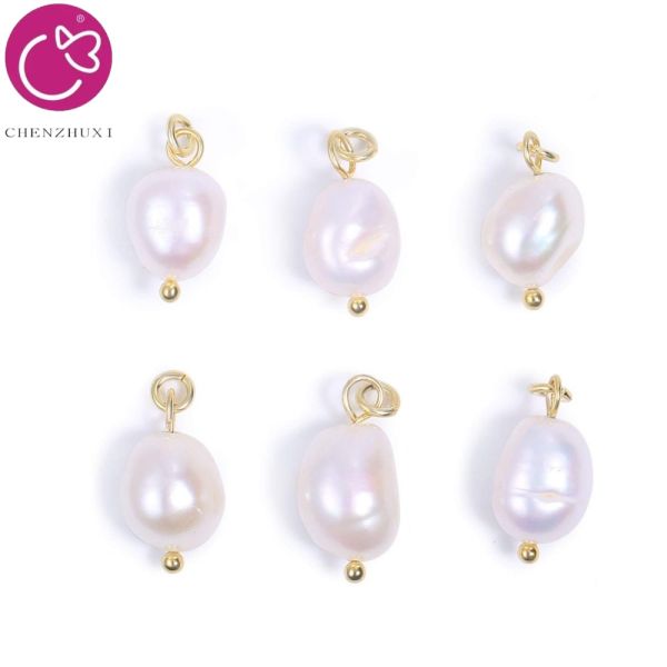 Elegant Natural White Freshwater Pearl Pendant Pearl Charms Drop Pendant Handmade DIY Earrings Bracelet Necklace Accessories