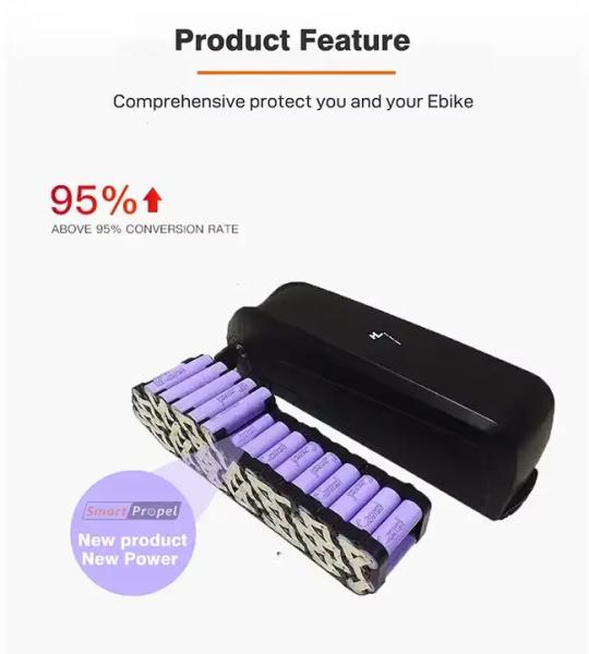 Downtube Electric Bicycle Battery 36v 10ah 15ah Hailong Ebike Battery For Bike