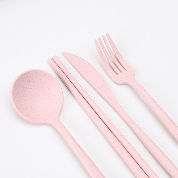 Flatware кухни домочадца 28pcs устанавливает набор Tableware соломы пшеницы ODM