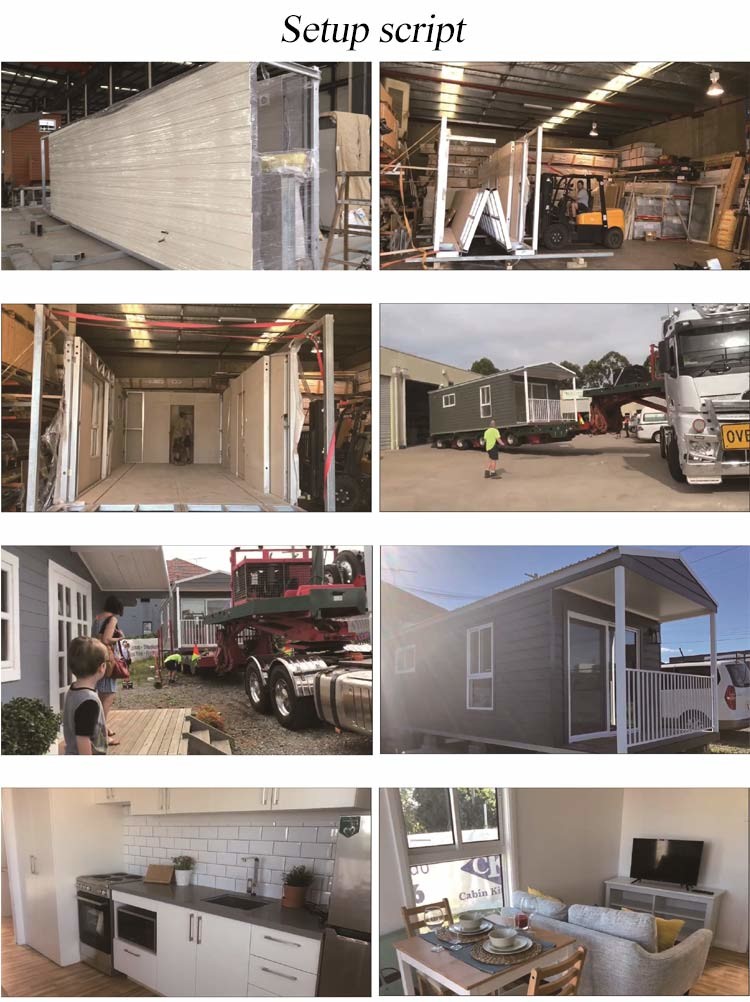 Prefab передвижные дома со слоистым плакированием пола/стены толя Colorbond/PVC