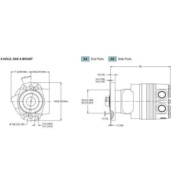 Medium Duty Drive Engines Orbit Hydraulic Motor For Wheel Drives Augers Mixers Winch Drives