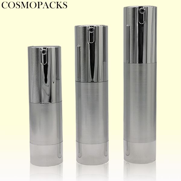 15ml 30ml 50ml 80ml 100ml white plastic frostng slide nozzle manufacturer lotion airless pump bottle cosmetic