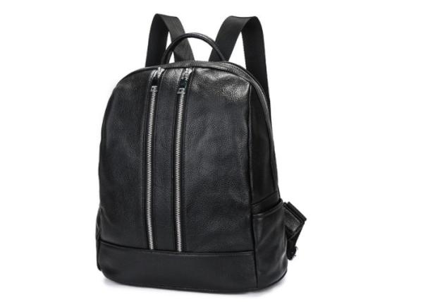 Medium Double Zipper Womens Backpack Bags , Casual Shoulder Bag For Work