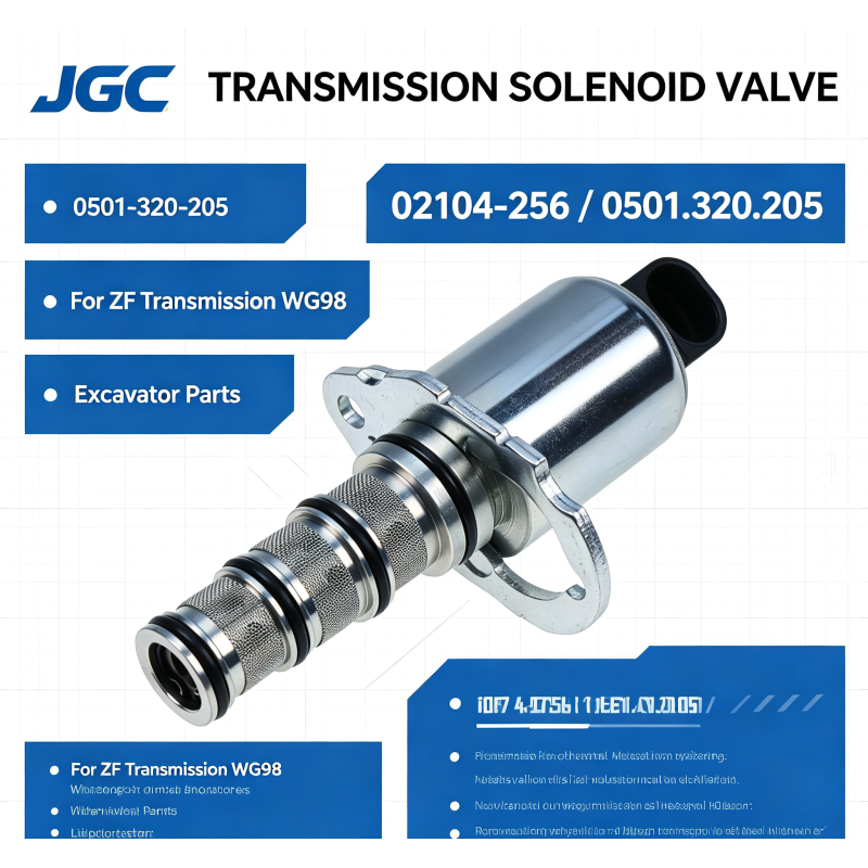 02104-256 0501-320-205   Excavator Parts Solenoid Valve for Zf Transmission Wg98