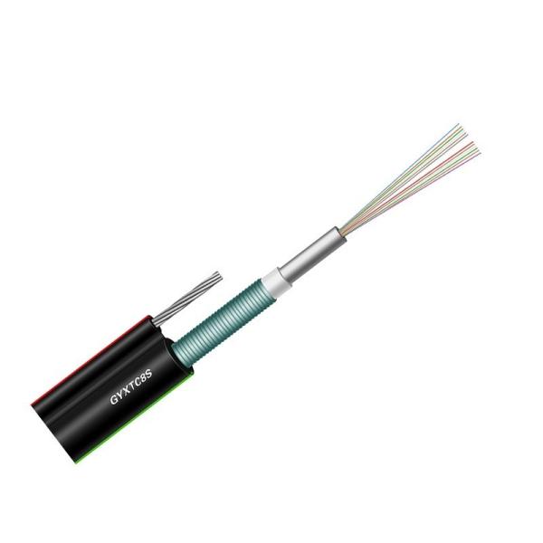 216 Core Outdoor Rated Fiber Optic Cable Single Mode Armored OM3 Fiber Optic Cable GYTS