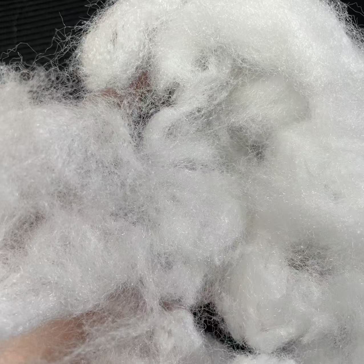 Two-dimensional virgin polyester fiber for Hard Cotton, Carpet Backing & Packaging Padding