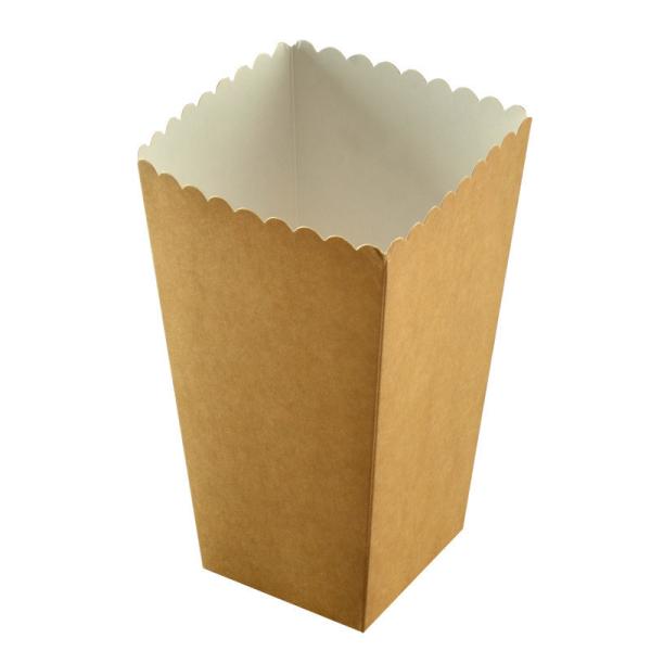 Alimentos Batatas fritas Frango Embalagem Caixa de papel kraft descartável para benefício dos compradores