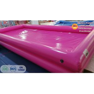 Commercial Pink Single-Layer Inflatable Pool Customizable Color & Size for Parties