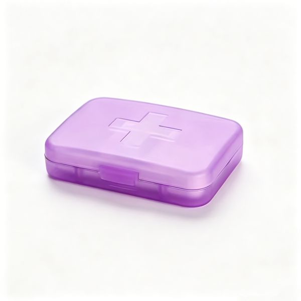 Portable Travel Pill Organizer Case for Pocket or Purse Cute Small Daily Pill Box BPA Free Plastic Medicine Vitamin Holder Container