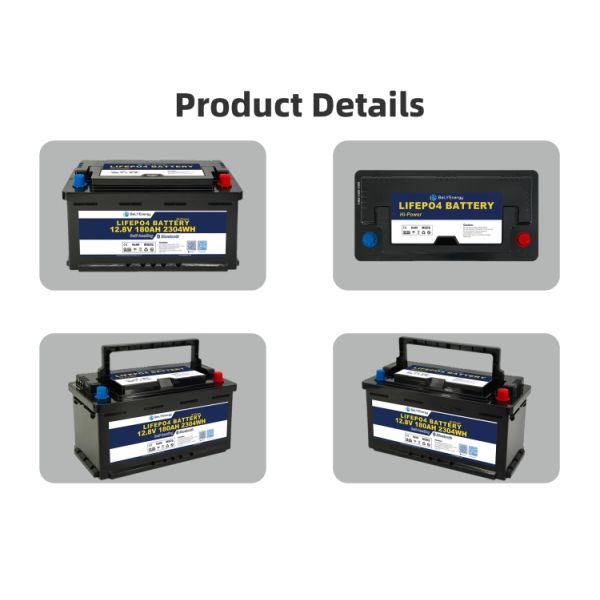 12В LiFePo4 аккумулятор 2304Wh Энергия 5000x Продолжительность цикла IP65 Защита корпуса