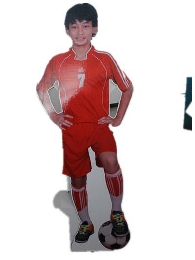Promotion Cardboard Stand Up Figures , Commercial Human Size Cardboard Cutout