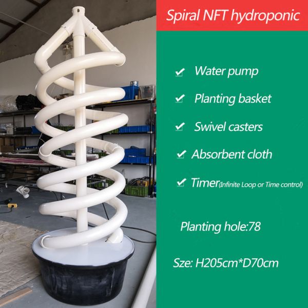 Spiral Hydroponics Farm Vertical Hydroponics System