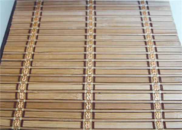 Colorful Painted Bamboo Roller Blinds Wear Resistant Bear High Temputure