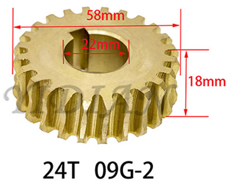 24T 30T Медное зубчатое колесо Металлическое зубчатое колесо для деревообрабатывающей питающей машины
