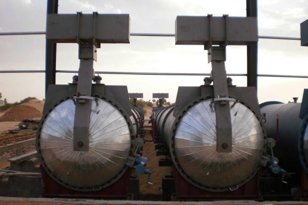 Pressure AAC Steam Chemical Autoclave Block Plant / AAC Production Line 2×31m AAC autoclave