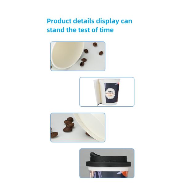 30-Day Return Policy Eco-Friendly Customized Coffee Paper Cups for Hot Water Drinking