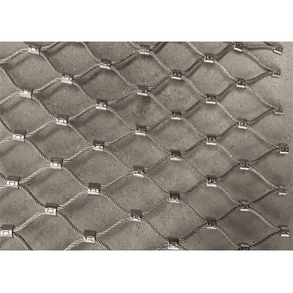 AISI 7x7 Stainless Steel Cable Mesh Green Wall 1.2mm Diameter 304 316