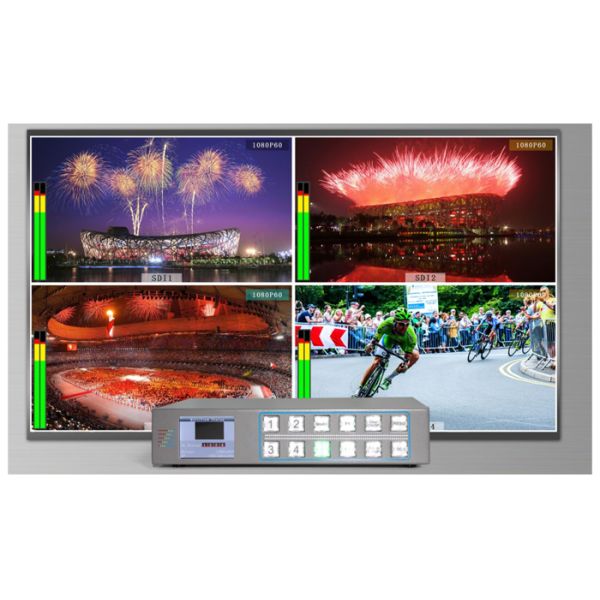 4-Ch 3g-Sdi Input Quad Screen Split Multiviewer Sdi Multiviewer 4k Sdi Switcher 4x1