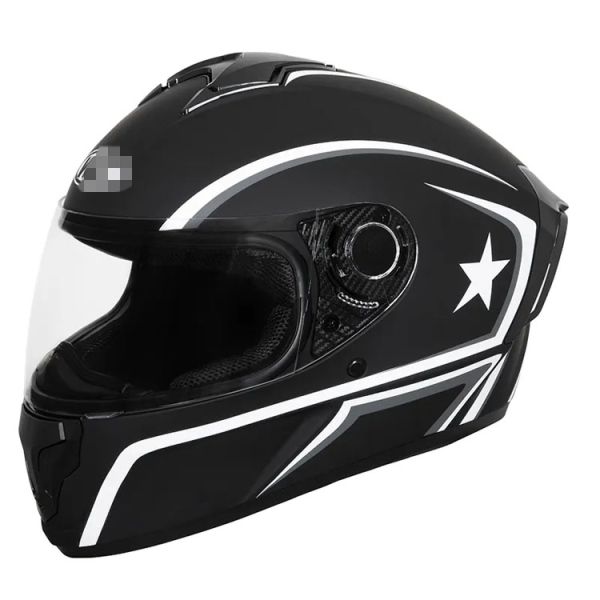 Customized Full Face Off Road Motorcycle Helmet with Dual PC Visor DOT Certified