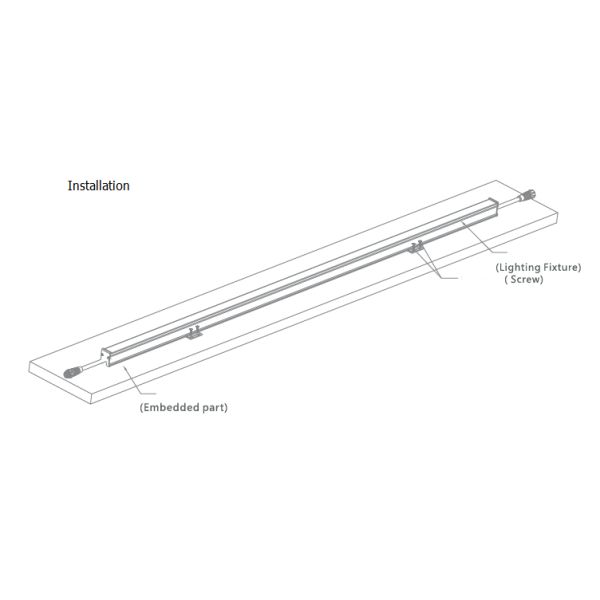 Energy Saving SMD 12W Linear LED Wall Washer With Stainless Steel 316 Housing