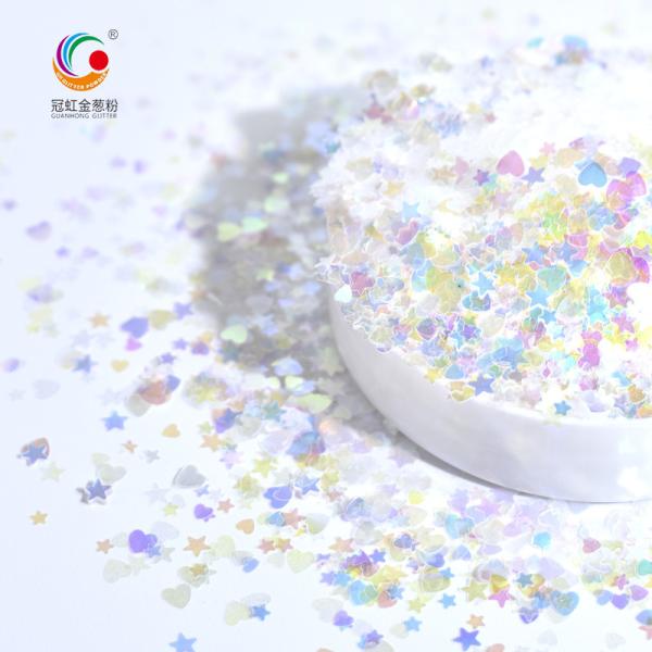 Chunky Iridescence Rainbow Loose Cosmetic Glitter Star Heart Shaped