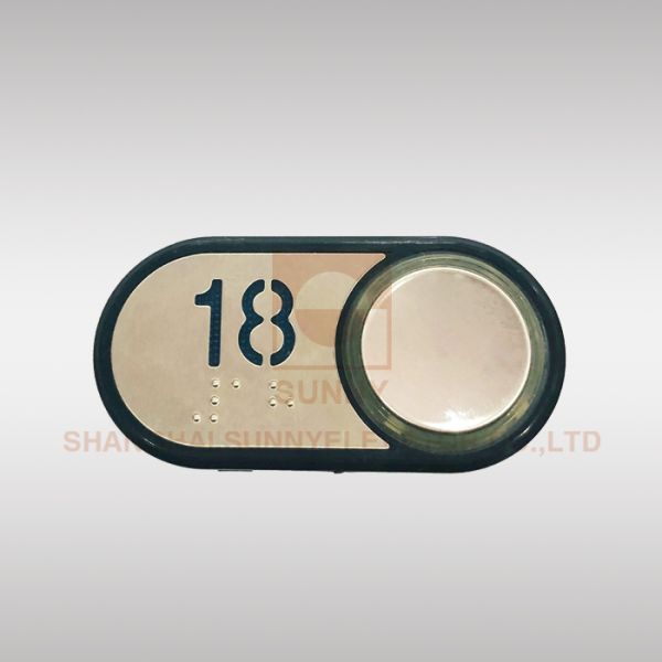 Superficie progresiva del acero inoxidable del espejo de las piezas del botón del elevador