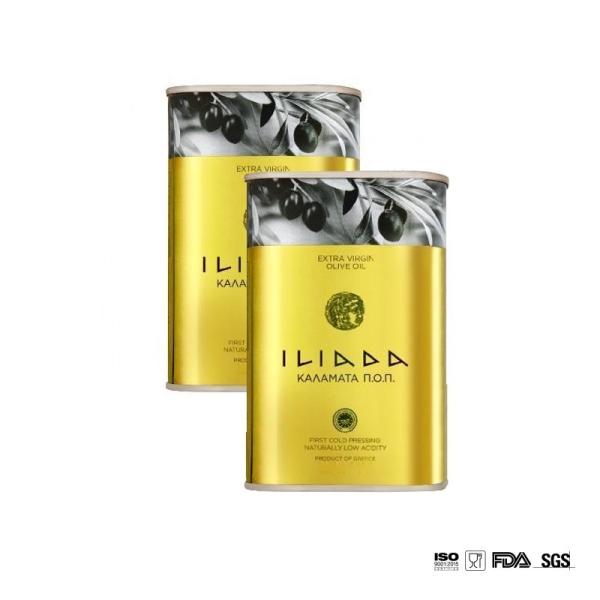 DADI 1500ml Cooking Oil Tin Can Food Grade Tinplate Tin Olive Oil Containers Food Oil Can