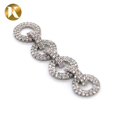 Fashion Elegant Crystal Bridal Shoe Clips 90mm*20mm Rhinestone Decoration