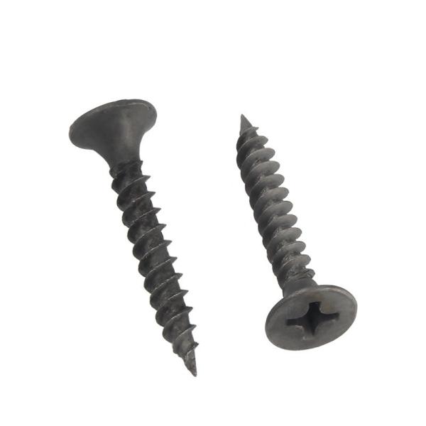 Cabeça contra-encharcada Fósforo Parede seca Nail Plaque de parede Nail Cross cabeça plana parafuso em acabamento cinza