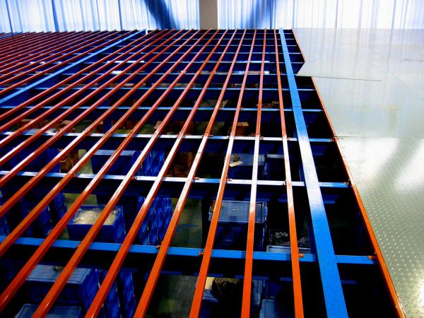 Cold Roll Steel Mezzanine Floor Boards , Heavy Duty Mezzanine Storage Systems